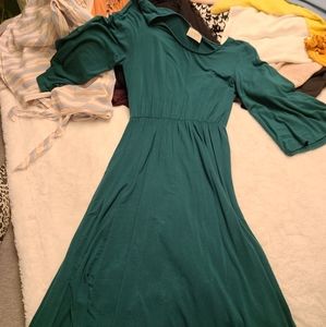 Ankle length key hole dress